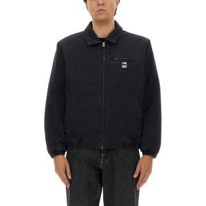 오베이 남성 블랙 짚업 자켓 121800567_BLACK