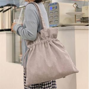 [라일리] Rly 골덴 느낌 조절 끈 버킷백 코듀로이 에코 숄더