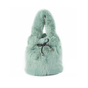 [라일리] Rly 여성 파스텔 데일리 원통형 버킷백 페이크퍼 5컬러