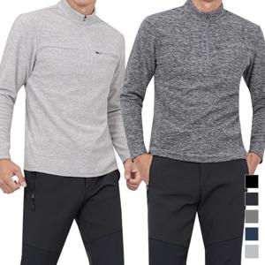 버팔로 스판 기모 아웃도어 하프집업 티셔츠 Model No_CB4093