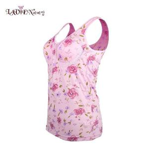 라비앙 꽃무늬 텐셀 노와이어 몰드브라런닝EBC3010