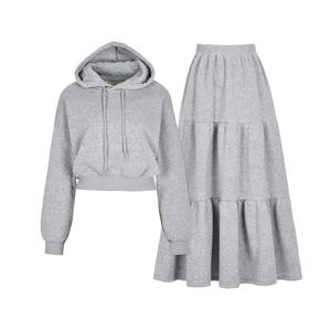 [포커스]후드맨투맨+티어드롱스커트SET PBBF4W1TS6511