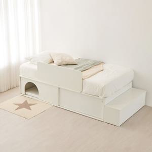 이노센트 모닝 빅 슬라이딩 도어형 벙커 수납 침대 프레임 (좌형