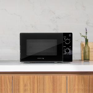 쿠잉 20L 전자레인지 다이얼식 초절전 MM-M20B2 블랙