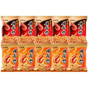 농심 새우깡 90g 5개 + 매운새우깡 90g 5개