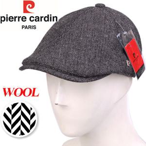 피에르가르뎅_헤링본모직울헌팅캡(N4S128)