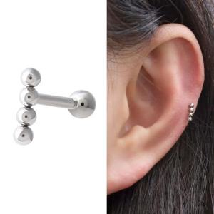 써지컬 실버 볼 스틱 패션 피어싱