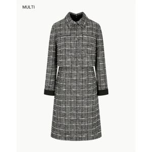 [나이스클랍] N233MWO910 카라블럭 버튼 원피스