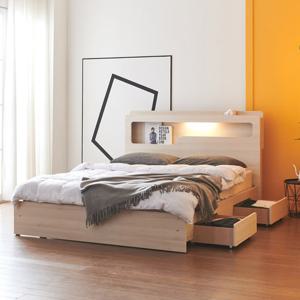 트리플 릴리움 LED 서랍형 침대Q_투인스 매트리스