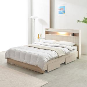 트리플 네이처 LED 서랍형 침대SS_투인스 매트리스