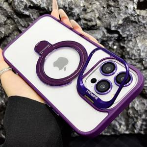 아이폰11 프로 맥스 더블브래킷 카메라보호 링 투명 하드 케이스