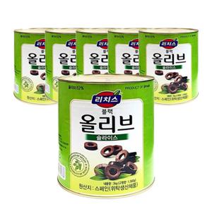 [동서] 리치스 블랙올리브 슬라이스 3kg X 6개입