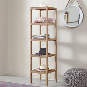 베스트리빙 마호가니 원목 5단 수납 스탠드 선반