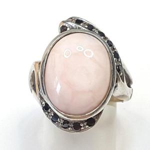 [블루케이] 엔틱 핑크오팔 원석 반지241007-10