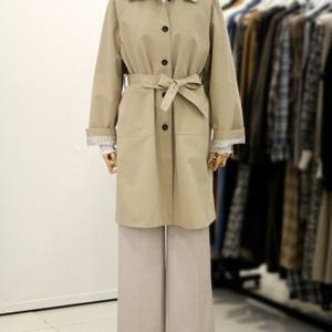 [메종블랑쉬]벨티드 카라 맥코트 바바리 ARAM243JBB901