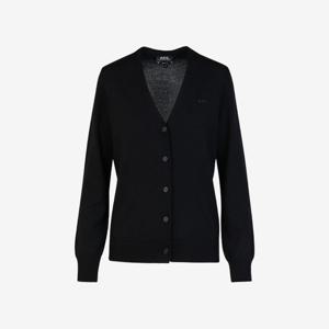 아페쎄 살로메 로고 가디건 블랙 여성 WVAWM F22258 LZZ