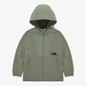 노스페이스키즈 NJ5JQ53U 카키 스쿨데이 집업 후드