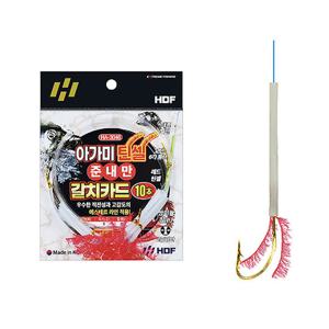 해동 HA-3046 아가미 틴셀 준내만 갈치카드 10본