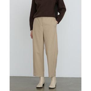 닥스 여성 24FW 캐시미어세미배기핏 베이지 멜란지 뒷밴딩 팬츠 DLPA4D005I1