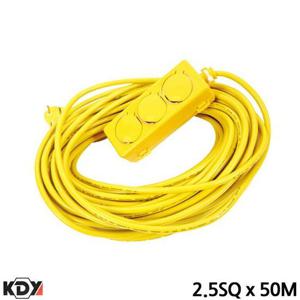 KDY 전기연장선 3구 x 50M 2.5SQ 산업용