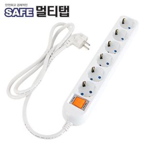강원전자 넷메이트 NM-SF650 SAFE 멀티탭 6구 접지 5m