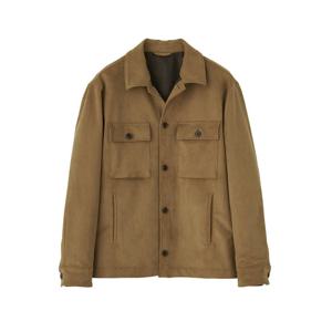 [맨잇슈트]맨잇슈트 인조가죽 스웨이드 카멜 레귤러핏 재킷