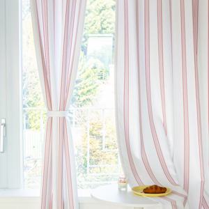 까르데코 베리 스트라이프 긴창 화이트 암막커튼 2장