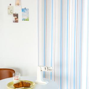 까르데코 버터 스트라이프 긴창 암막커튼 1장