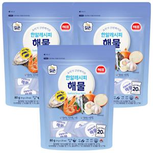 해표 한알레시피 해물 80g 3개
