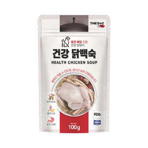 더독 강아지습식간식 파우치 간편건강 닭백숙100g +비프 사료샘플 200g 증정