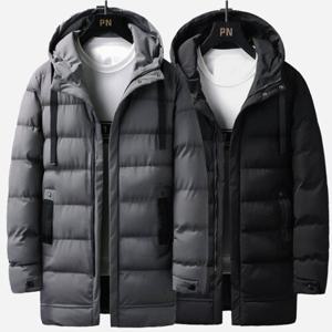 [아이에스이랩]남자 겨울 웰론 하프 롱패딩 코트 I4JK076Q