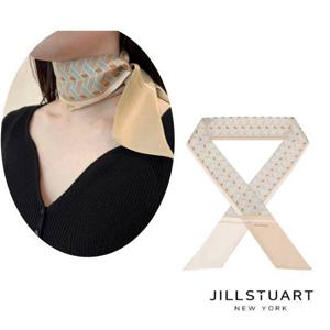 [질스튜어트] 아이보리 로젤라 패턴 롱 스카프 JASC4F315I2