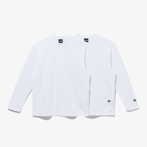 뉴에라 에센셜 2팩 롱 슬리브 긴팔 14380978 화이트