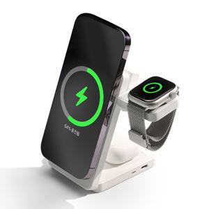 온아워 맥세이프 3in1 무선 고속 충전기 아이폰 갤럭시 에어팟