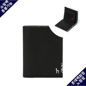 [헤지스핸드백] 블랙 단색 소가죽 중지갑 HJWA5E295BK