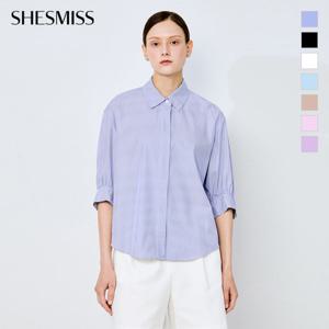 [쉬즈미스] 루즈핏 7부 슬리브 셔츠_SWWSTO22040