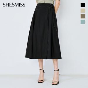 [쉬즈미스] 벨티드 플레어 롱 스커트_SWWSKO21060