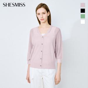 [쉬즈미스] 버튼 포인트 썸머 가디건_SSKCDO21040