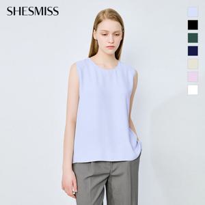 [쉬즈미스] 베이직 슬리브리스 블라우스_SWWBLO22520
