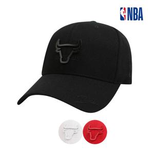 [엔비에이]남녀공용 시카고불스 아웃라인 메탈 하드볼캡 모자 N255AP414P