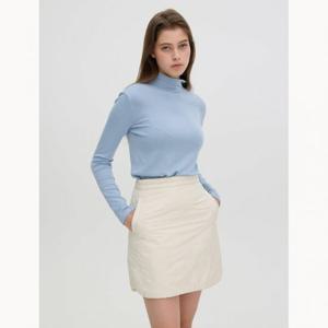 [올리브데올리브]로고 자수 패딩 세미 A라인 스커트 (OP4WS969)