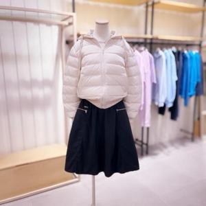 [시에로]DBSI4JPF302_니트후드 경량 다운 숏 점퍼