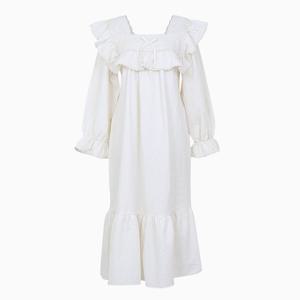 바풀 LL44075-31 여성잠옷 면혼방 파자마 원피스 잠옷 홈드레스