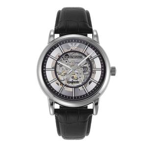 아르마니 AR1981 루이지 오토매틱 오픈하트 남성 가죽시계