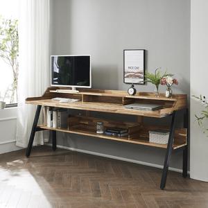 [더젠] 그란시2000 와이드 아카시아원목 철제책상