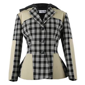 디올 체크앤디올 투인원 울 자켓 257V36A 1244 9950