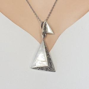 [블루케이] 실버925 조개자개 원석목걸이 241015-19