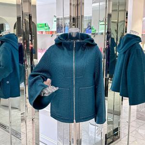 [엘러브] 에르메스 캐시미어 더블페이스 후드 판초 38 4HA1015