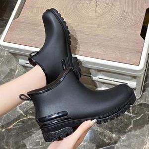 [라일리] Rly 신발 편한 레인 부츠 방수 커플 장마 숏 가벼운 장화