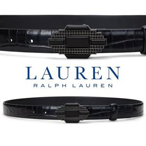 폴로 랄프로렌 19135233 여자 악어무늬 스키니 가죽 벨트